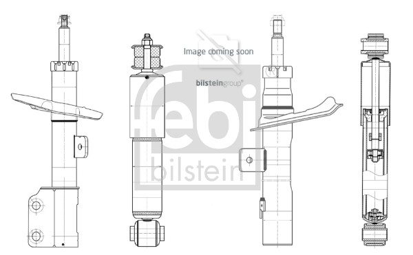 FEBI BILSTEIN Stoßdämpfer 1002583 Vorderachse rechts für Mercedes Image