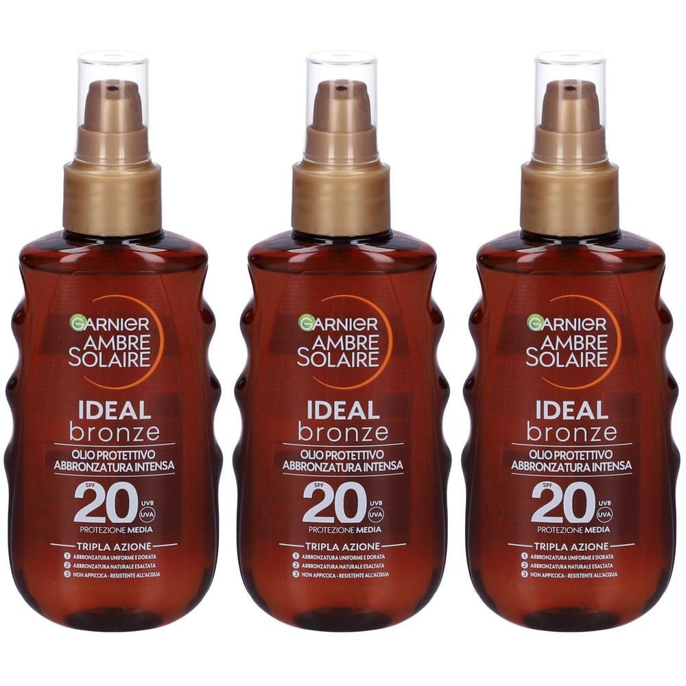 Garnier Ambre Solaire Ideal Bronze Spray SPF 20+ 3x178,1 ml