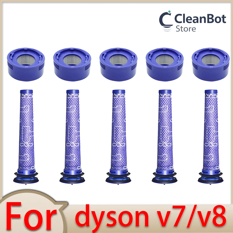 Für Dyson V8 V7 Zubehör Roboter-Staubsauger Waschbarer Filter Ersatzteile