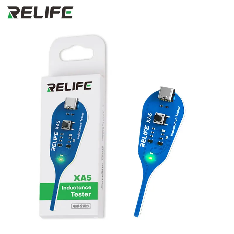 Der Induktivitätstester RELIFE XA5 lokalisiert schnell den Fehlerpunkt zur Prüfung der Qualität von Induktoren auf elektronischen Motherboards. Image