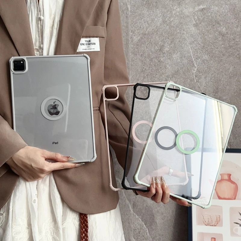 Magnetische Saugringhülle für iPad A16 11. 2025 10. 10.9 Air 4 5 Acrylabdeckung iPad Pro 2024 11 13 12.9 2022 Back Shell Funda Image