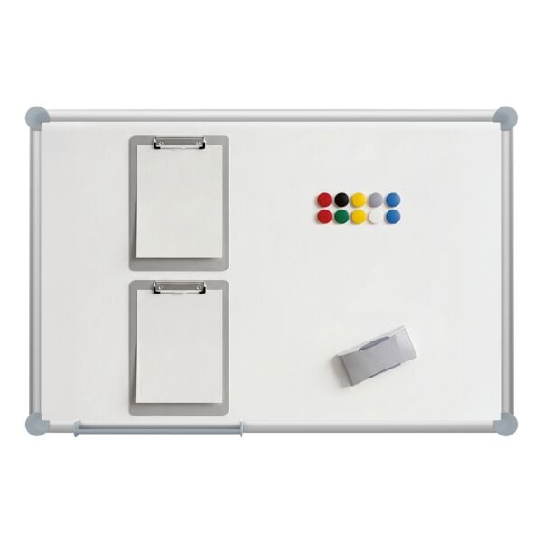 MAUL Whiteboard Komplett-Set »2000 MAULpro« 120 x 90 cm weiß / grau weiß