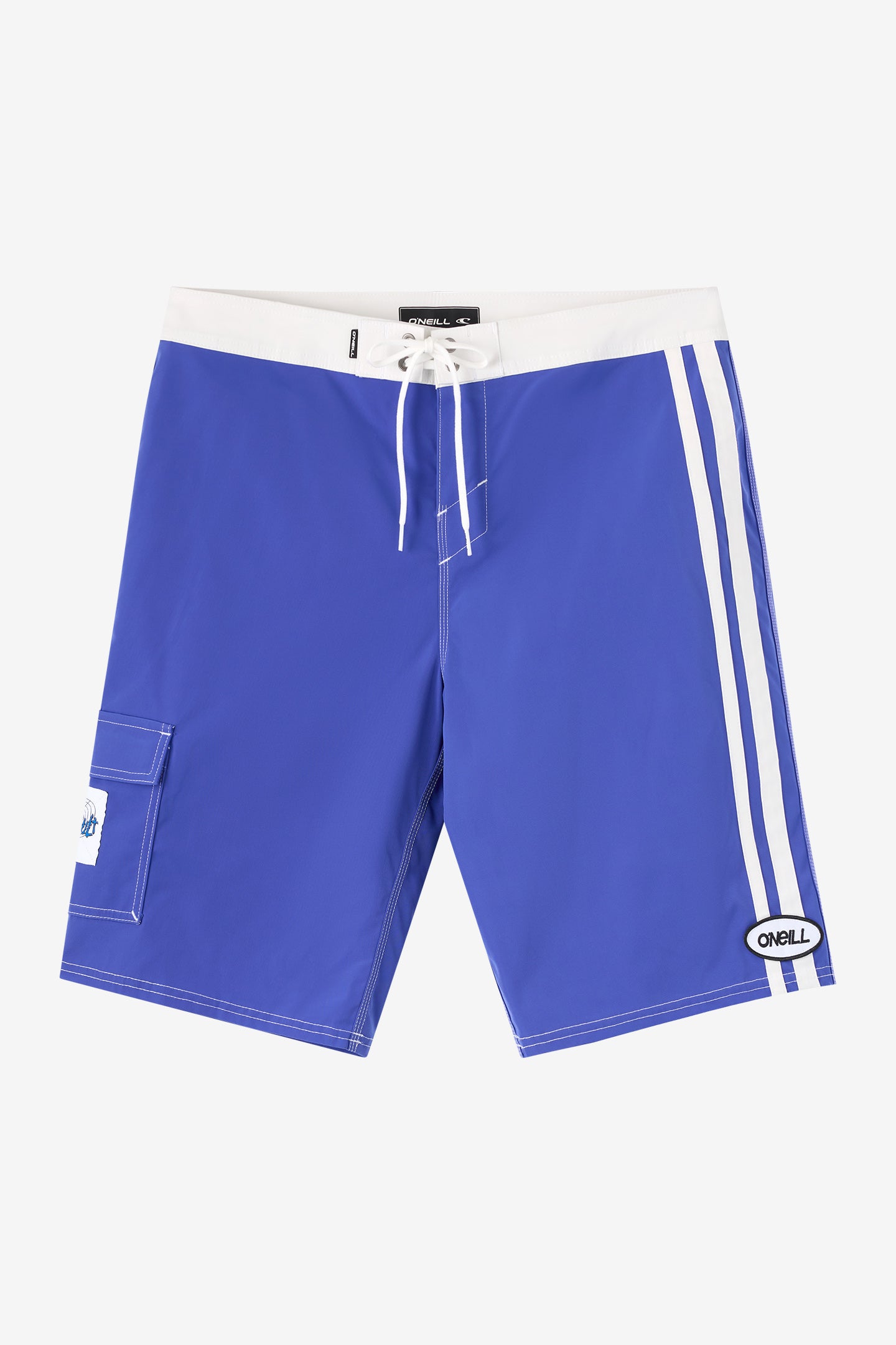 O'Neill Men's Sideswipe 22"" Board Shorts in Royal Blue, Size 40, Polyester/Twill