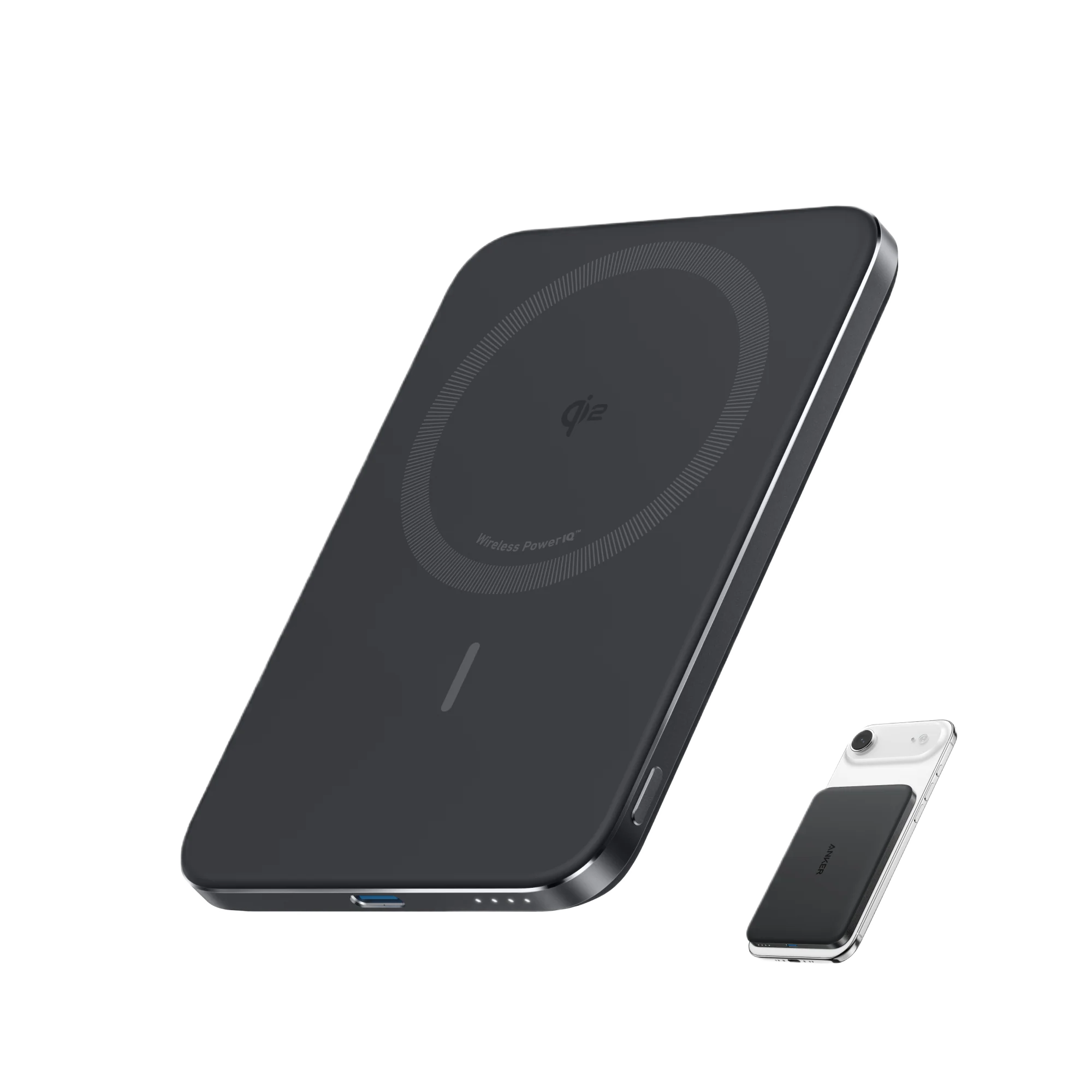 Anker Nano Power Bank, 5,000mAh Wireless Charger, Ultra-Slim, 15W Fast Charging