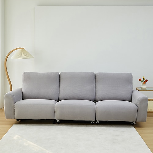 Relaxsofabezüge, Stretch-Relaxsofabezüge, gestreifte Jacquard-Relaxsofabezüge, Möbelschutzbezüge für Haustiere und Kinder Image
