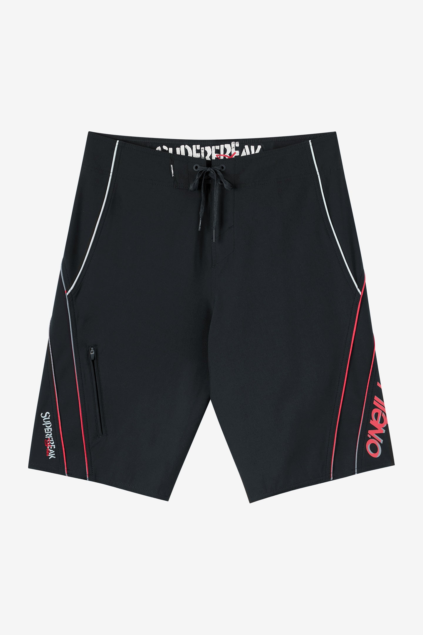 O'Neill Men's Superfreak Re-Issue Y2K 22"" Board Shorts in Black 2, Size 31, Elastane/Polyester