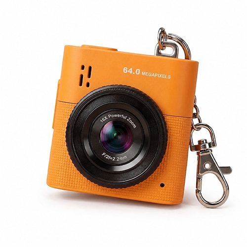 Mini-Digitalkamera mit 1,4-Zoll-HD-Bildschirm, tragbare Kleinkamera für die Fotografie Videoaufzeichnung, Mini-Taschenkamera mit Wiedergabefunktion, kreatives Geburtstagsgeschenk für Jungen Mädchen Image