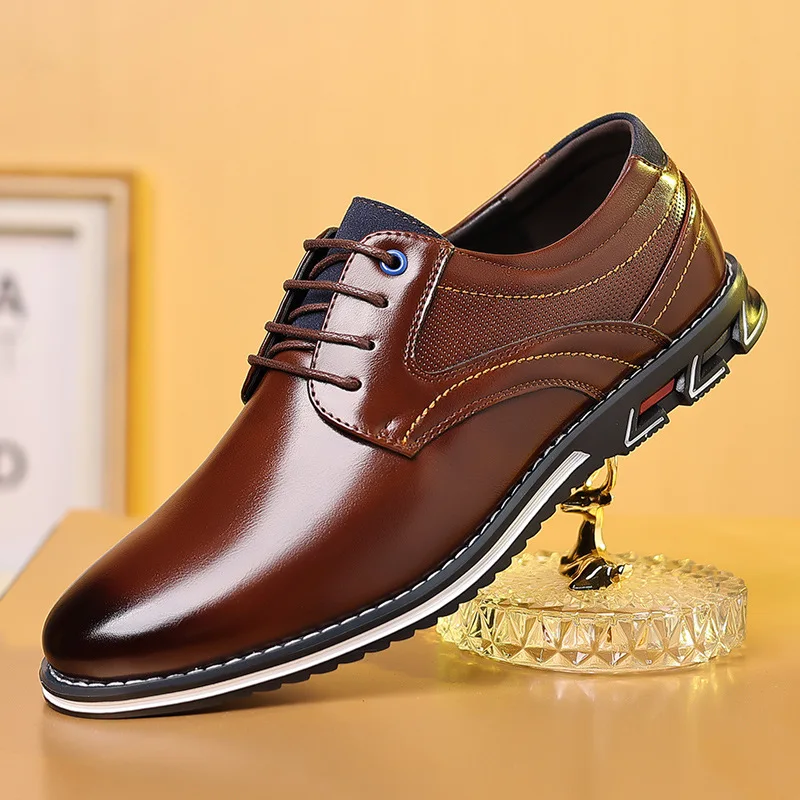 Luxuriöse Herren-Freizeitschuhe aus PU-Leder, elegante Herrenschuhe, bequeme modische Loafer für Herren, große Größen, Zapatillas Hombre