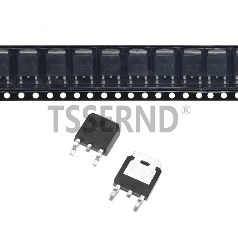 NEUE Dreipolige Spannungsreglerröhre 78M05 LM7805 TO-252 7805 1000MA 5V Image