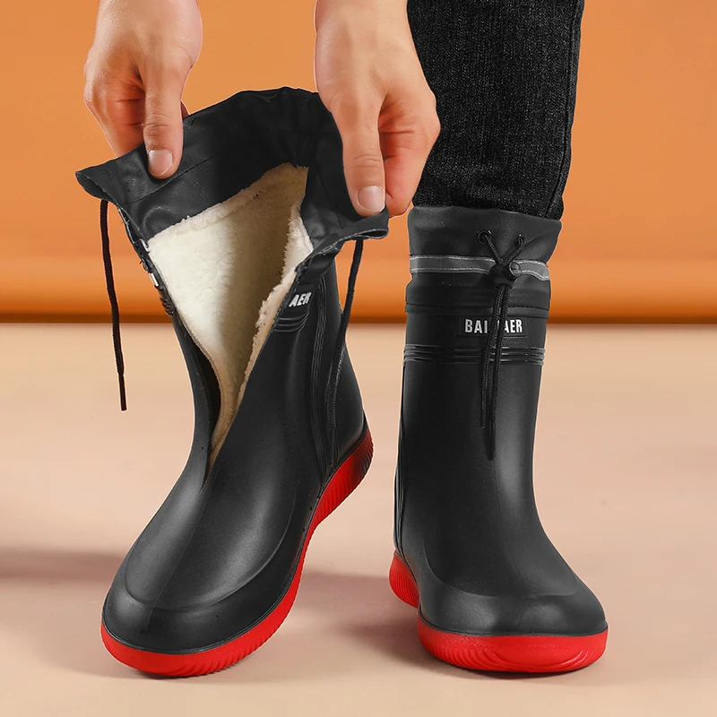 Herren-Regenschuhe im Neuen Stil, Große Größen, Wasserdichte Kurze Stiefel, Herren- und Damen-Freizeitschuhe, Modische Leichte Komfort-Freizeitschuhe