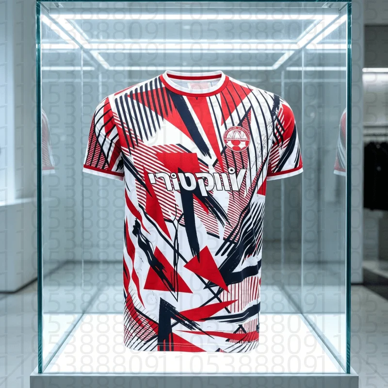 Nouveau maillot de football domicile Hapoel Beer Sheva 2026 d'Israël, confortable, à séchage rapide et respirant - Ensemble parent-enfant