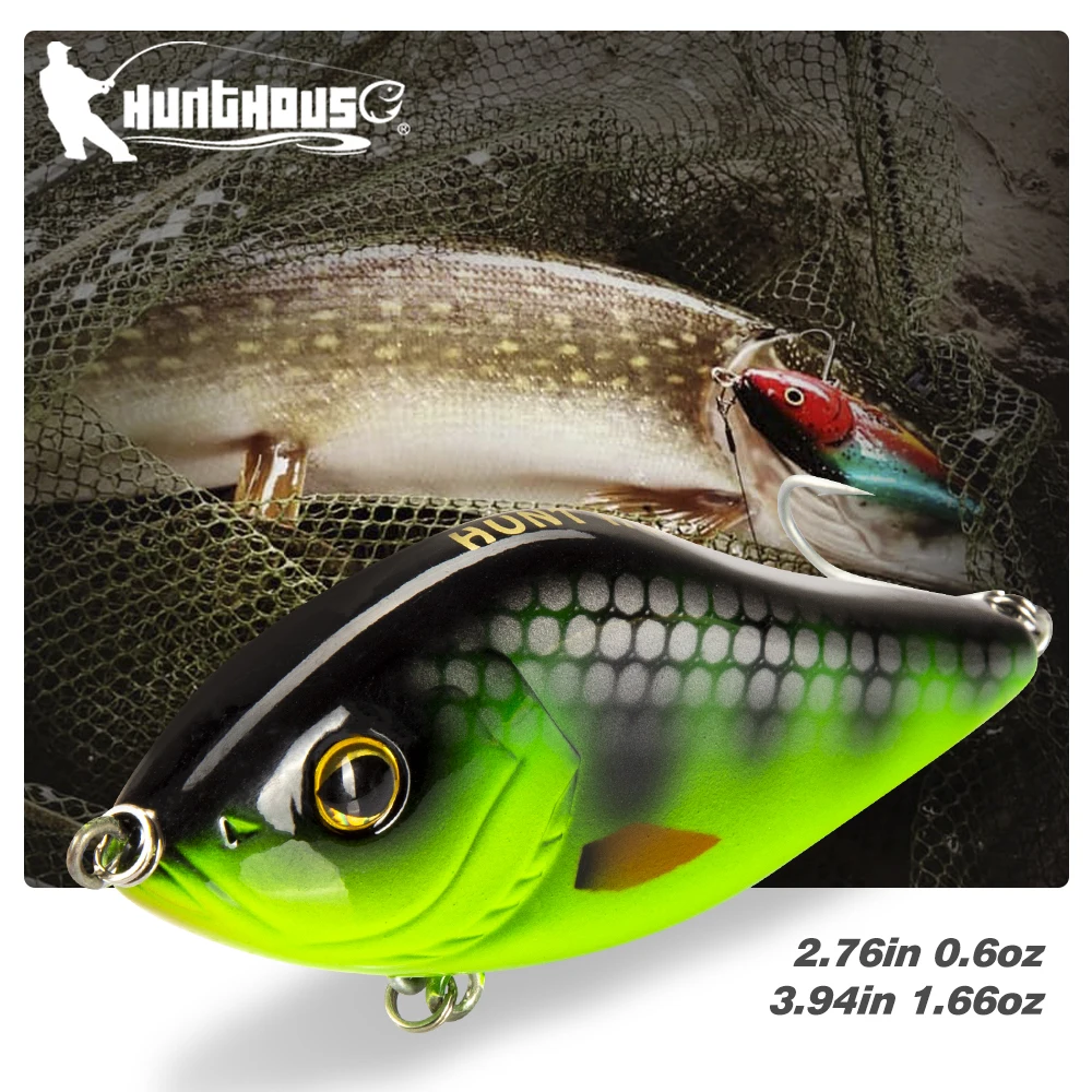 Hunthouse Hecht-Angelköder Buster Sinker Jerkbait 7cm/17g 10cm/47g Stickbait Sinkend für Barsch, Hecht, Bass, Winterfischen Image