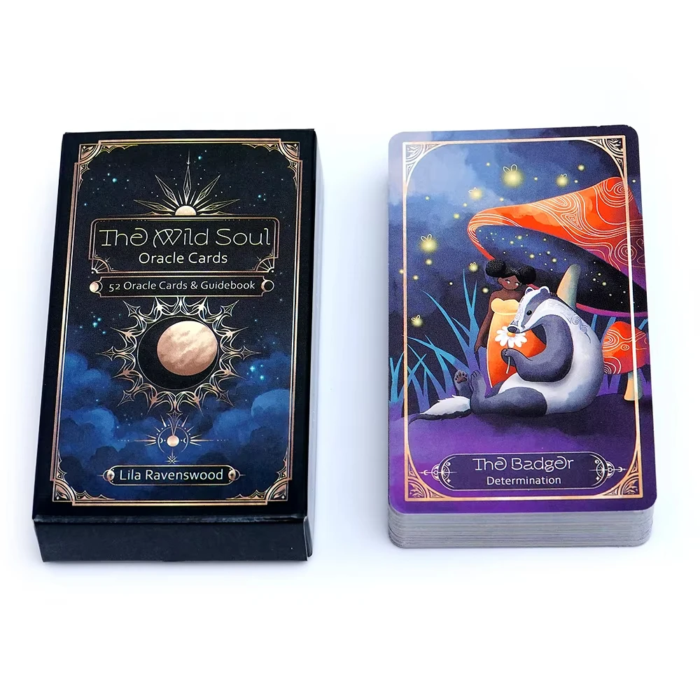 The Wild Soul Oracle Cards Tarot Deck Vollständige englische Version Oracles Deck Brettspiel Party Desktop Spielzeug Familienpartyspiel Image