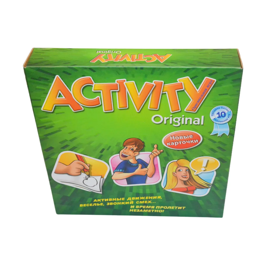 《Activity Original: Jeu de société interactif et amusant (inclut de nouvelles cartes)》Jeu de société, jeu de cartes, jeu de table interactif, 2-4 joueurs, jeu de fête en famille, cadeau