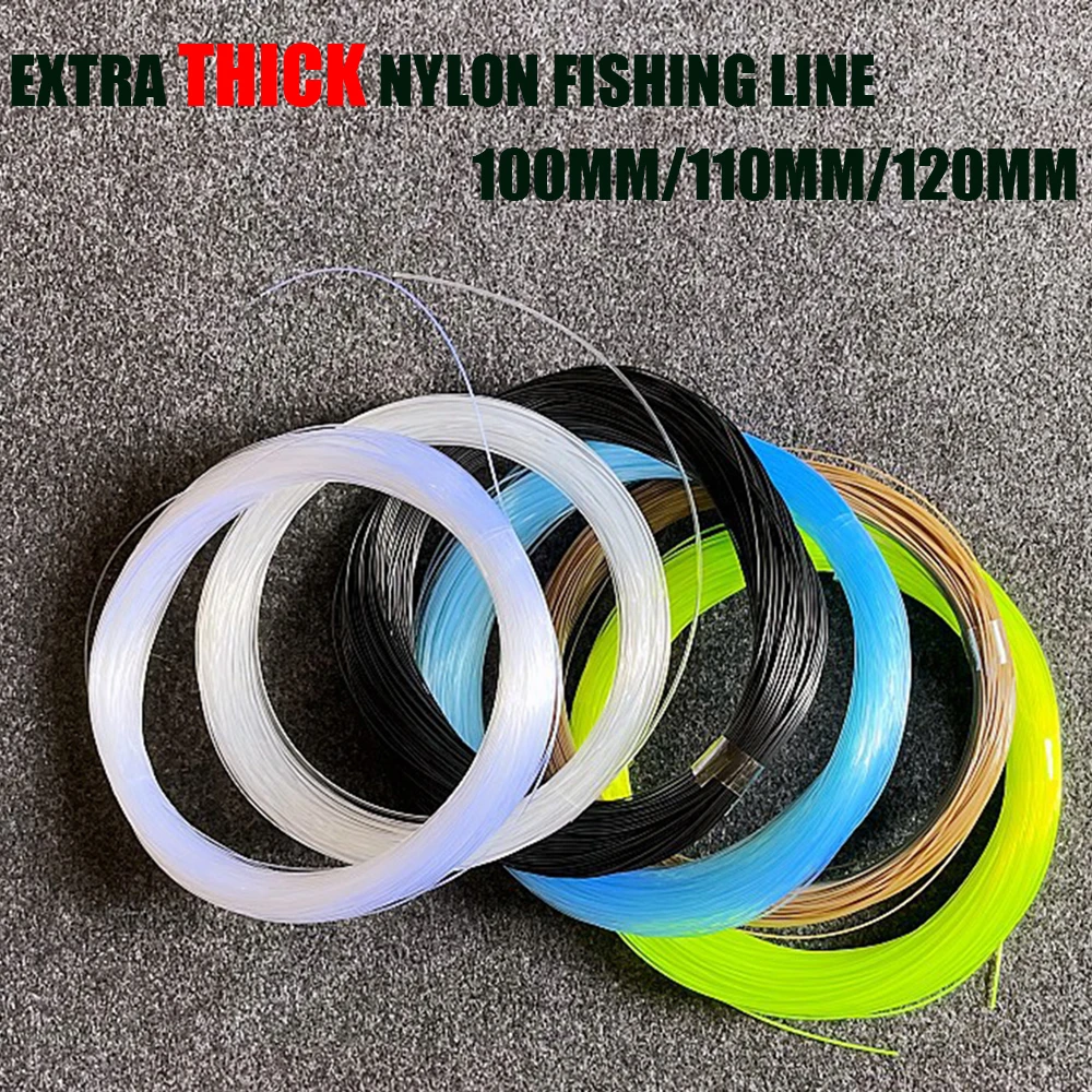 Große Größe Starke Angelschnur Bold Nylon Kristall Monofilament Angelschnur Meer Angeln Zubehör Werkzeuge 0,6-1,4mm 100/200M
