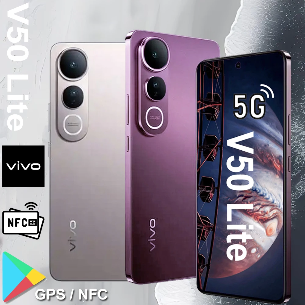 12GB+512GB VIVO V50Lite smartphone 6500mah long battery life/NFC function fashion smartphone