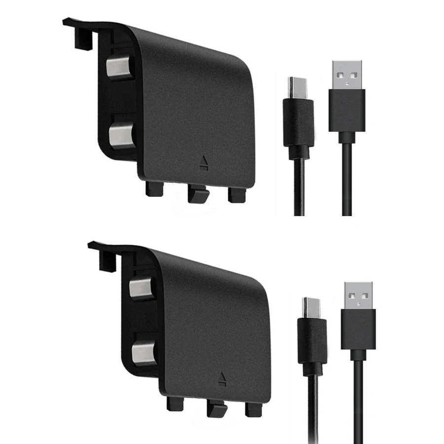 1pc/2pcs 1200mAh Rechargeable Battery Pack For XBOX Series X/S Controller Wireless Gamepad Replacement Battery For XBOX Series X