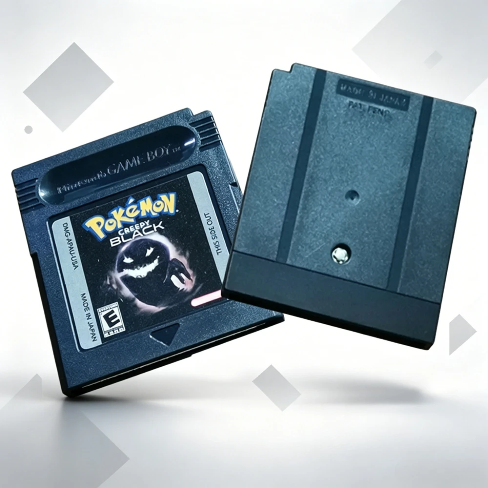 Pokemon Creepy Black GBC Game Cartridge 16 Bit Video Game Console Card English Language for GBC/GBA
