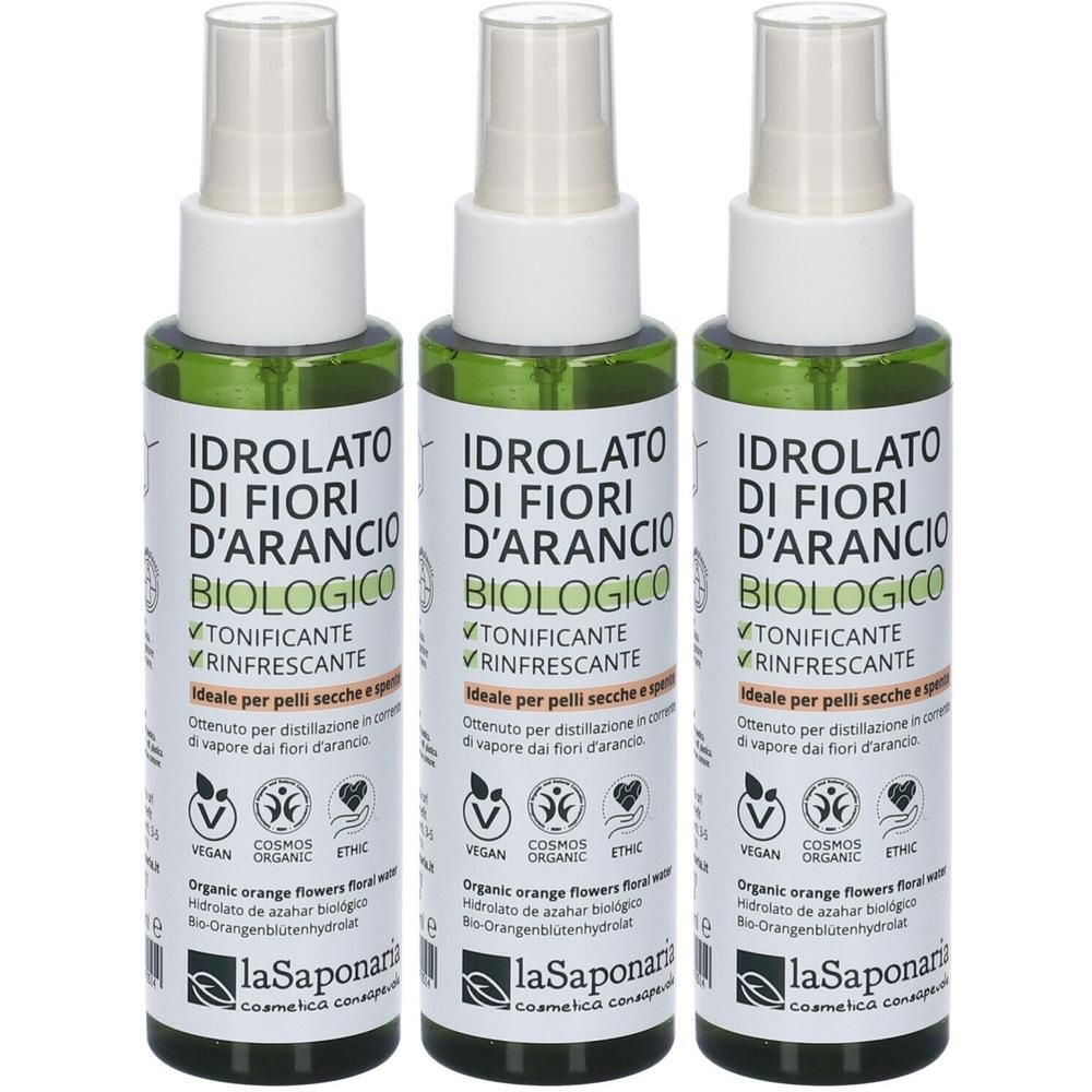 La Saponaria Idrolato di Fiori D´Arancio BIO 3x100 ml