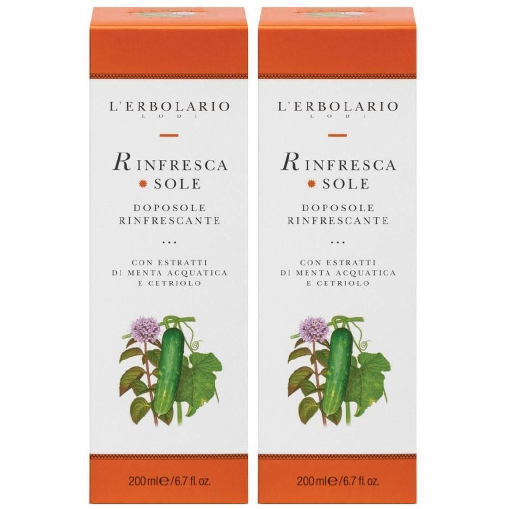 L`Erbolario RinfrescaSole Doposole Rinfrescante 2x200 ml Gel doccia