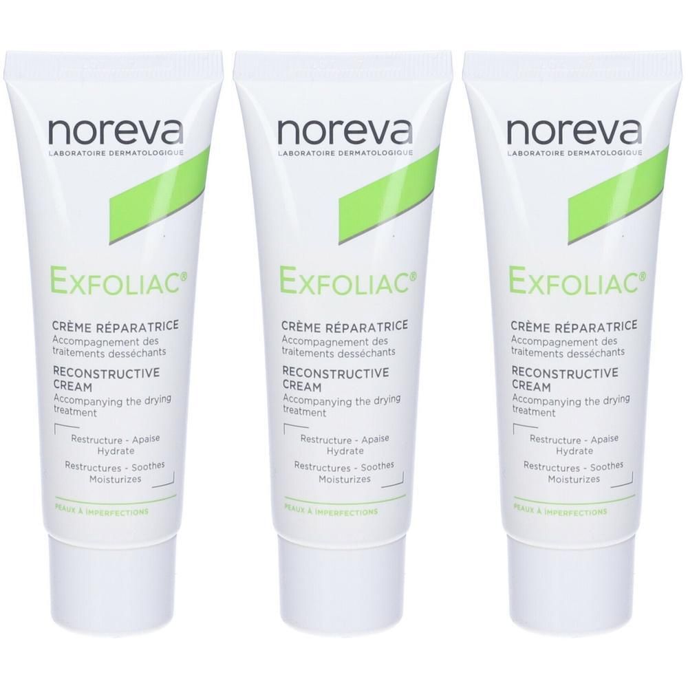 Noreva Exfoliac® Crema Riparatrice 3x40 ml