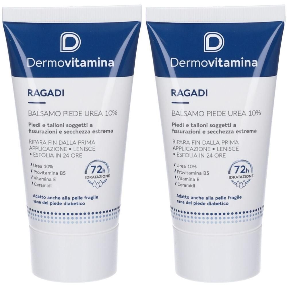 Dermovitamina Ragadi Piede Urea 10% 2x75 ml Crema