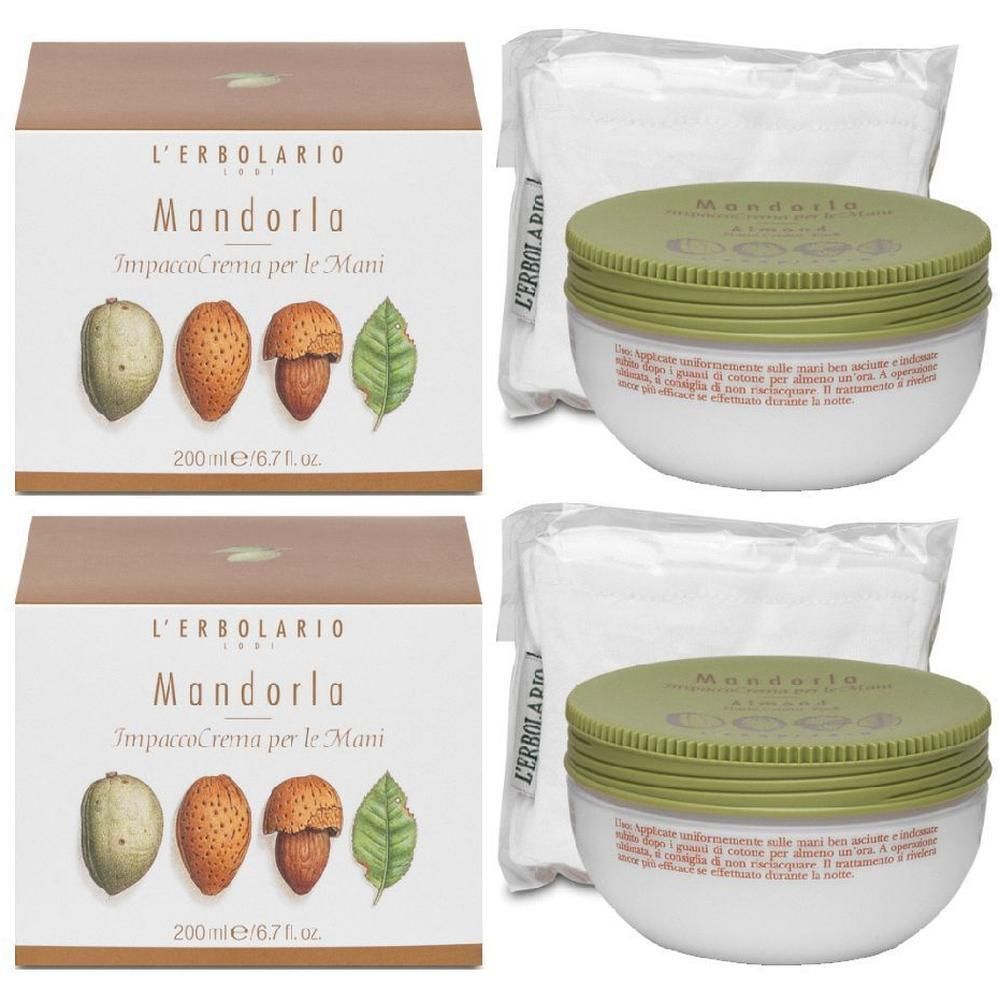 Mandorla Impacco Crema Mani 200 Ml 2x200 ml per la pelle