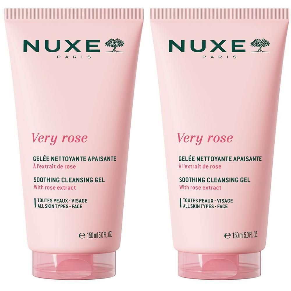 Nuxe Very Rose Gel Detergente Viso 2x150 ml