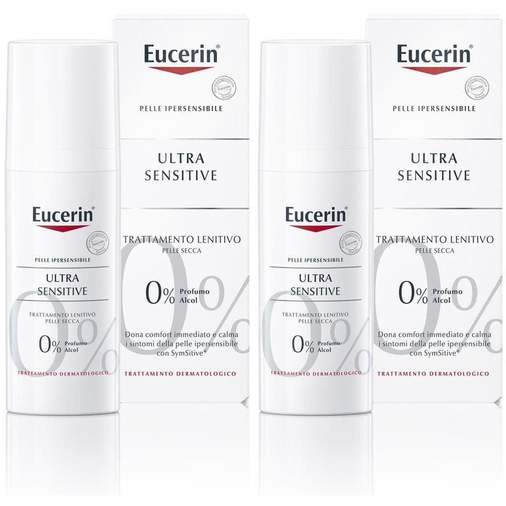Eucerin UltraSENSITIVE Trattamento Lenitivo Pelle secca 2x50 ml
