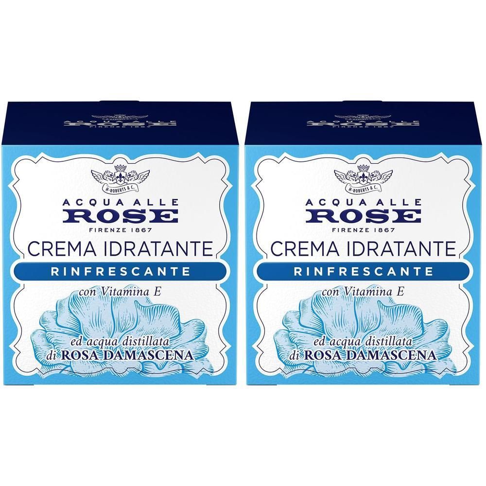 Acqua alle Rose - Crema viso idratante Rinfrescante 2x50 ml