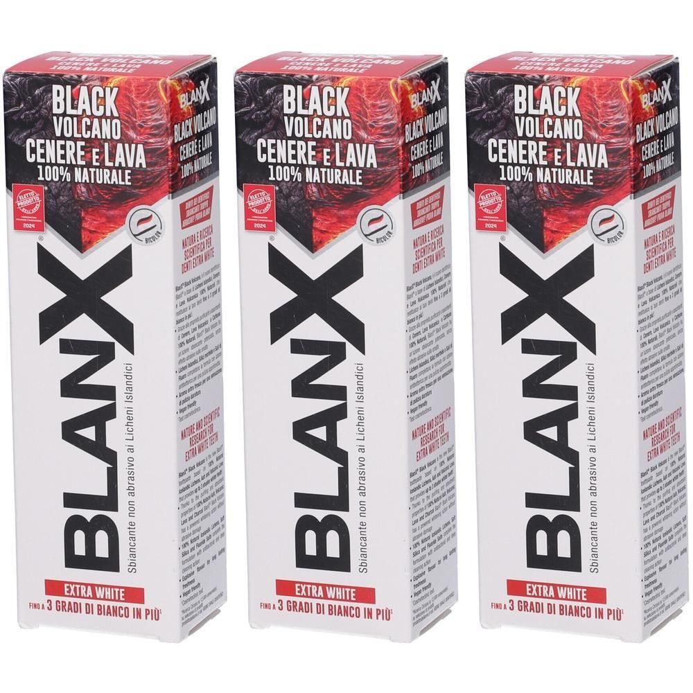 Blanx Black Volcano Dentifricio 75 Ml 3x75 ml