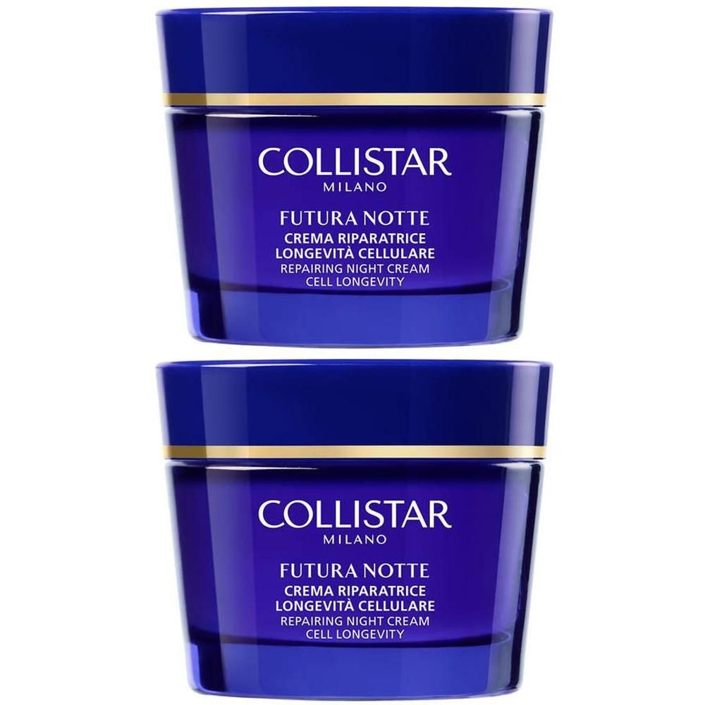 Collistar Futura Notte Crema Riparatrice Longevità Cellulare 2x50 ml