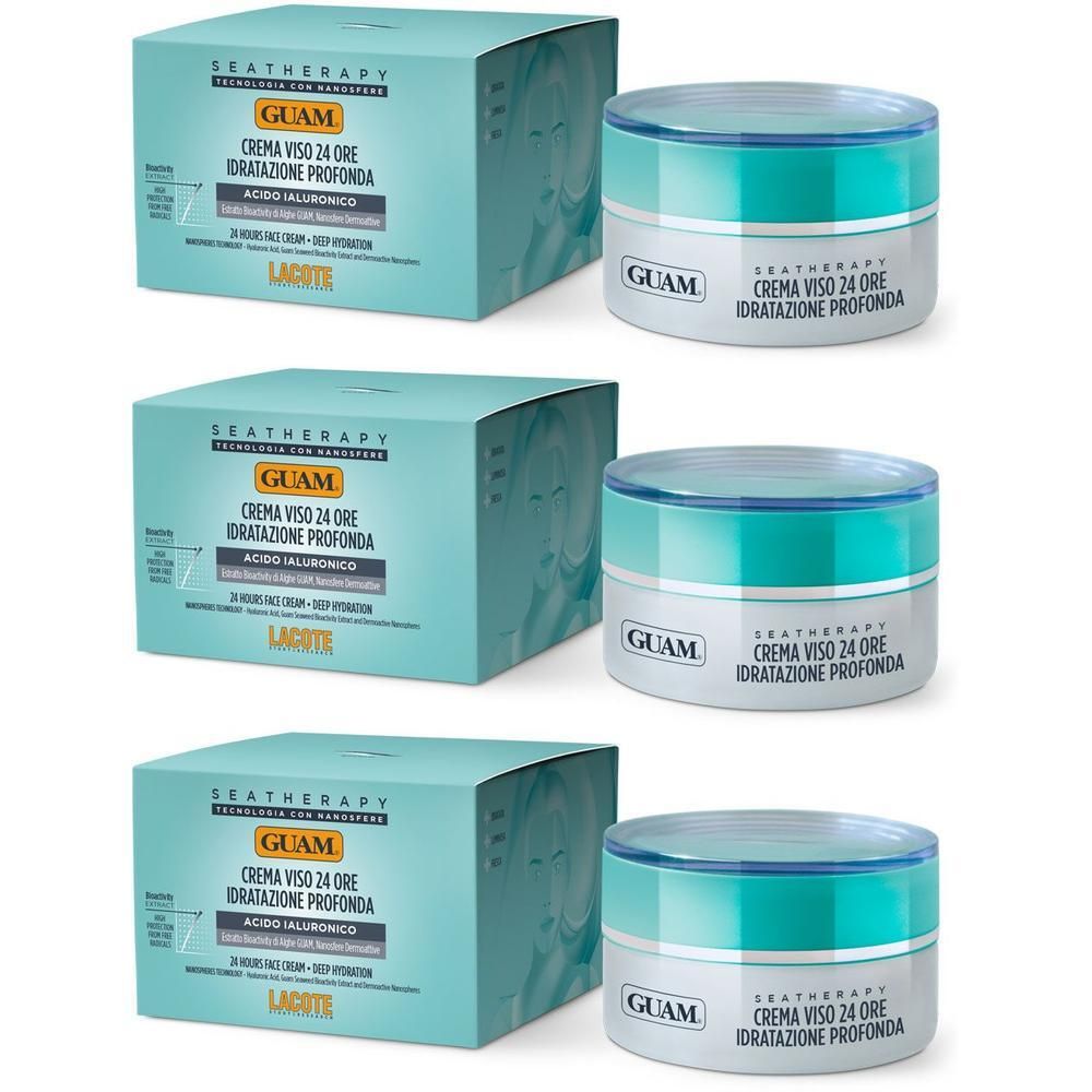 GUAM® Seatherapy Crema Idratante 24 Ore 3x50 ml