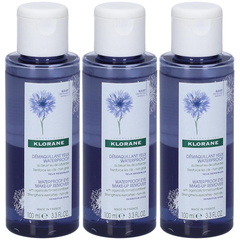 Klorane Struccante Occhi Waterproof al Fiordaliso BIO 100ml - sensibil
