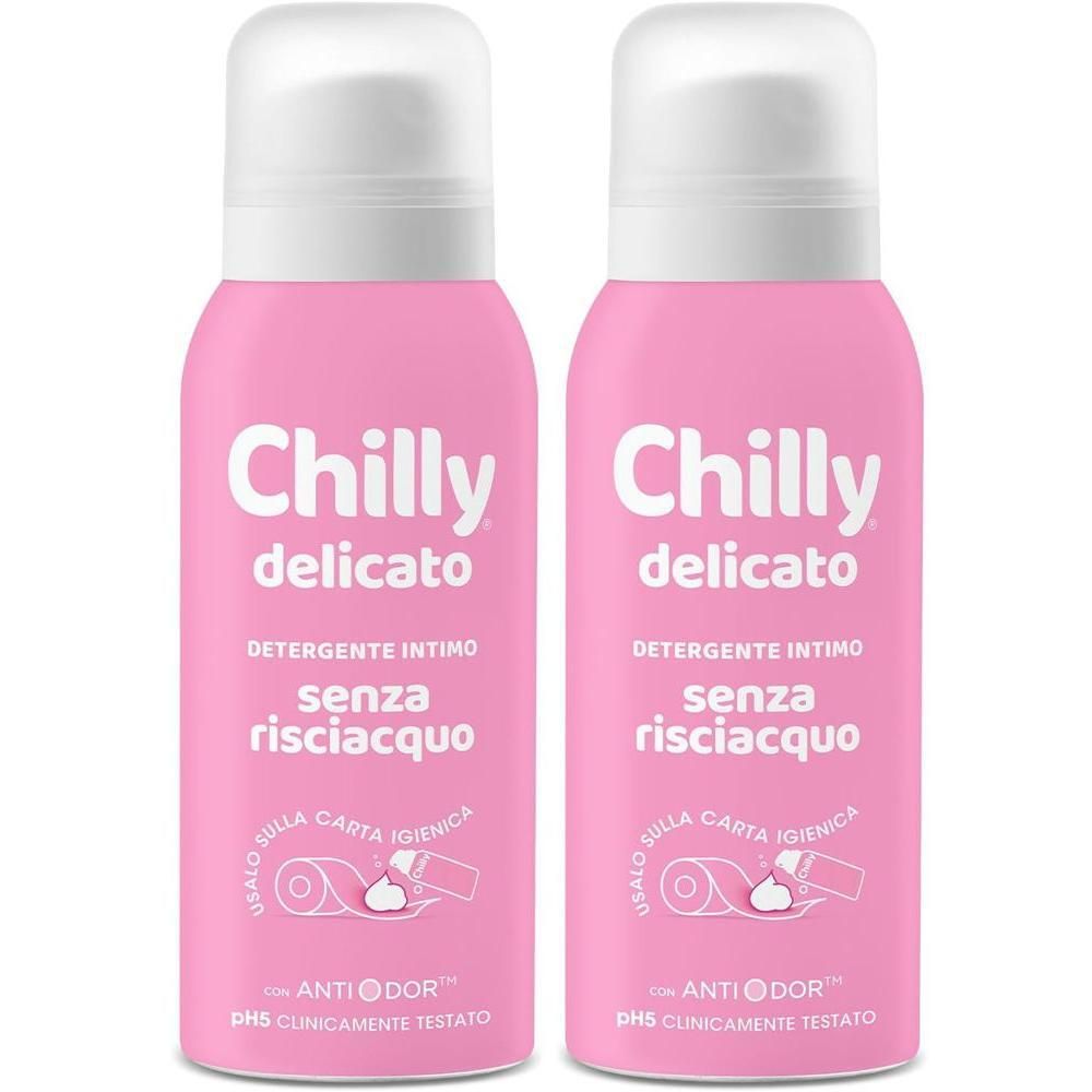 Chilly Detergente Intimo Senza Risciacquo Delicato - 100 ml 2x100