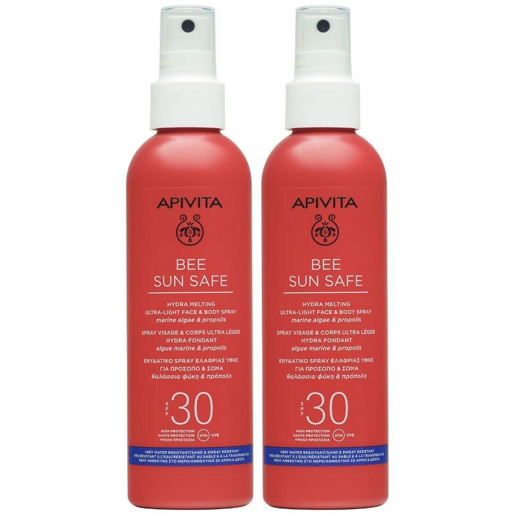 Apivita Sun Bee Safe - Hydra Melting Spray Solare Ultra-Leggero SPF30