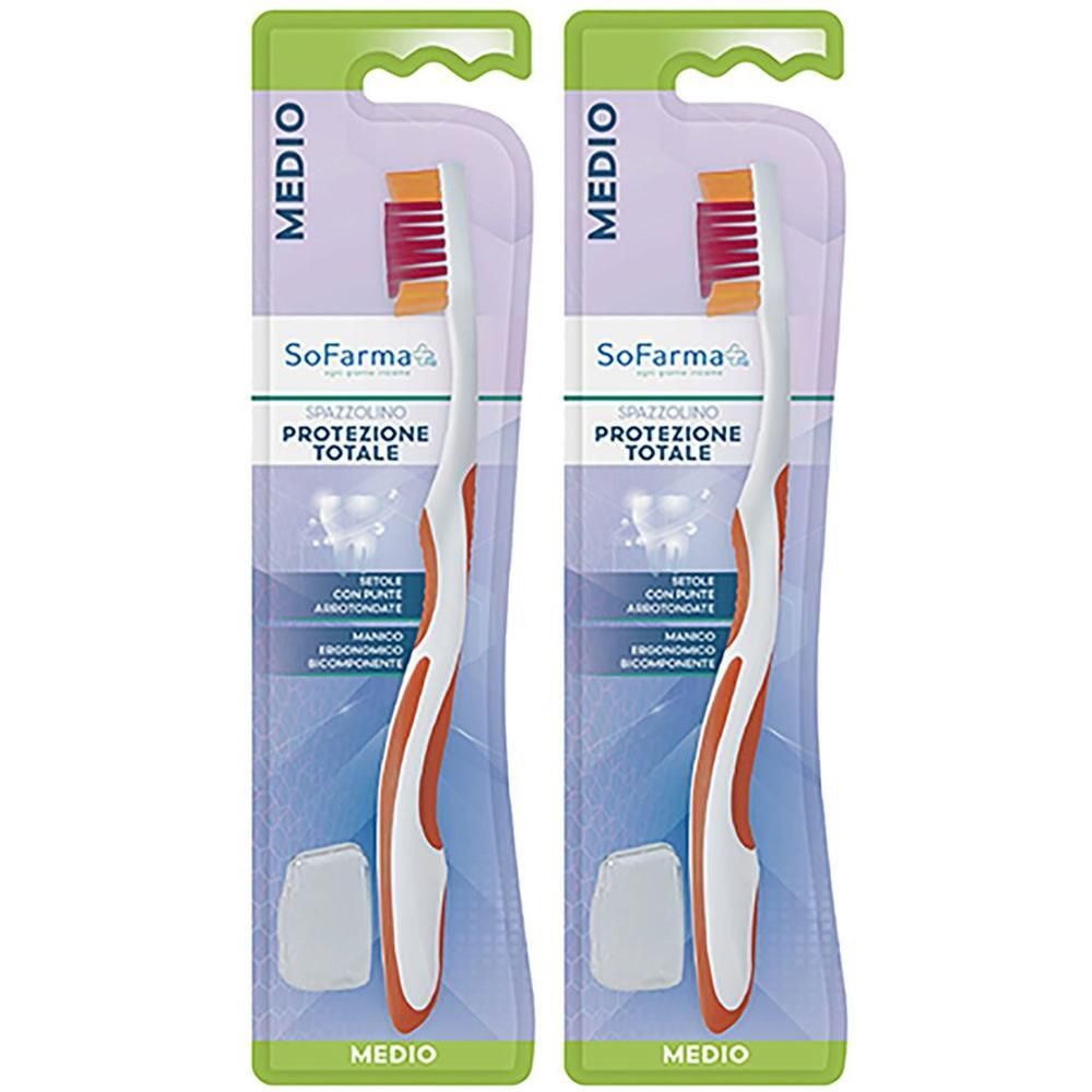 Sofarmapiu' Spazzolino Total Protection Setole Medie 2x1 St