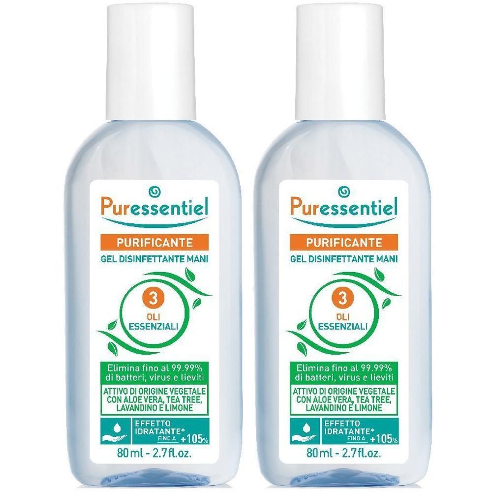 Puressentiel Purificante Gel Disinfettante Mani 2x80 ml