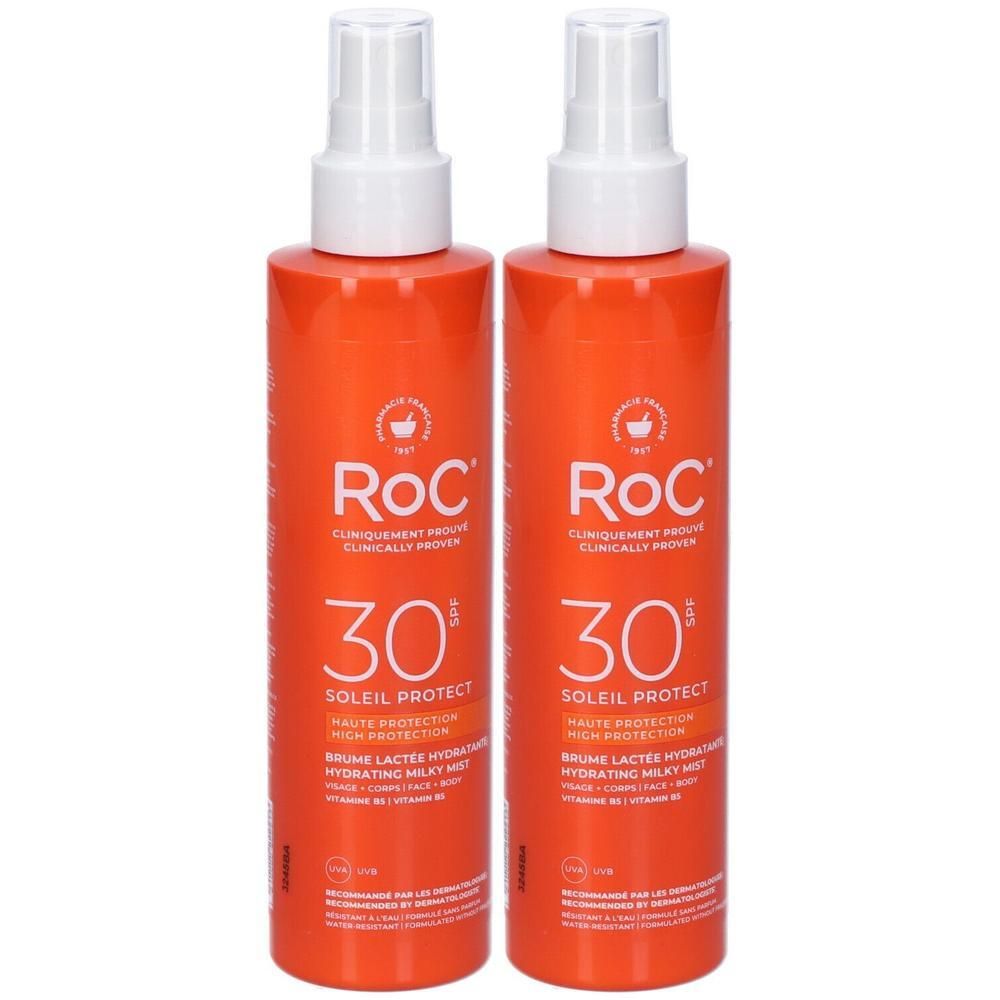 RoC® SOLEIL PROTECT Lozione Corpo Spray Idratante SPF30 2x200 ml