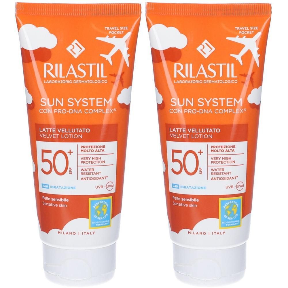 RILASTIL® Sun System Leche Velluto SPF50+ 2x100 ml