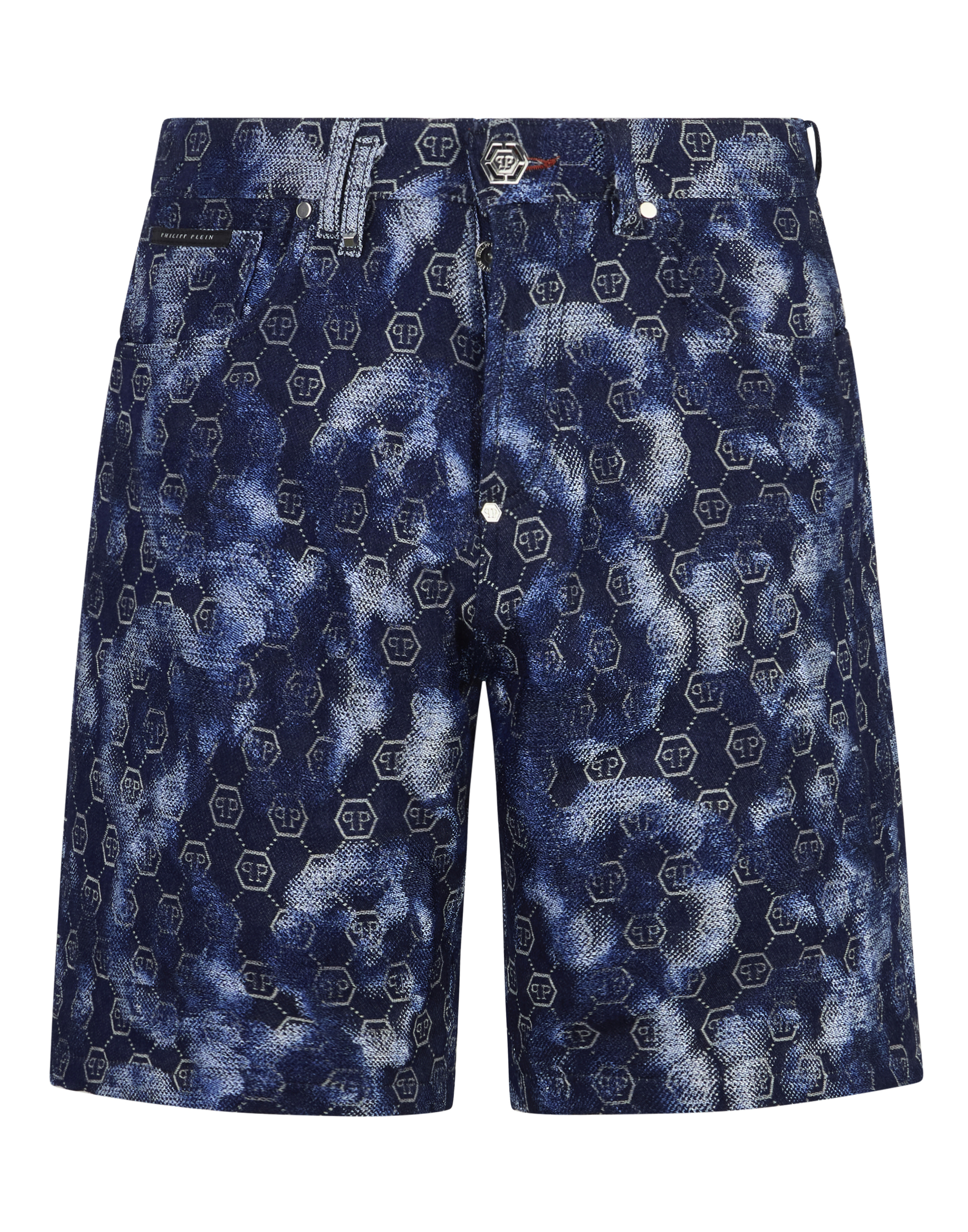 Denim Shorts Jacquard Monogram 34 (Größe)