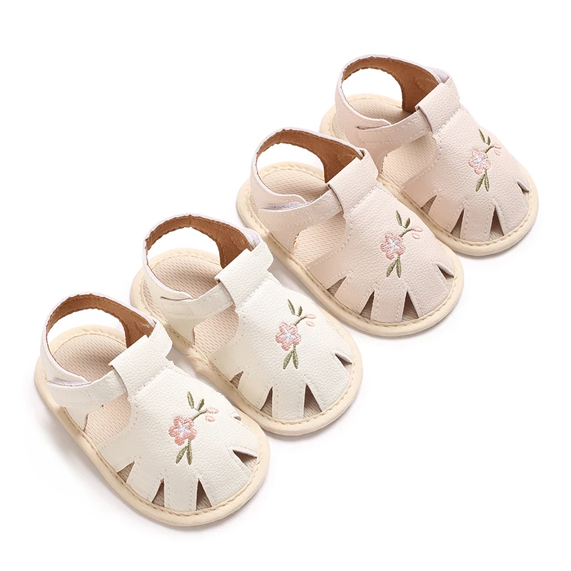 Neue 0-12M süße bestickte und bedruckte Prinzessinnenschuhe für die Vorschule, Lauflernschuhe für Babys, Neugeborenen-Prinzessinnenschuhe, Babyschuhe
