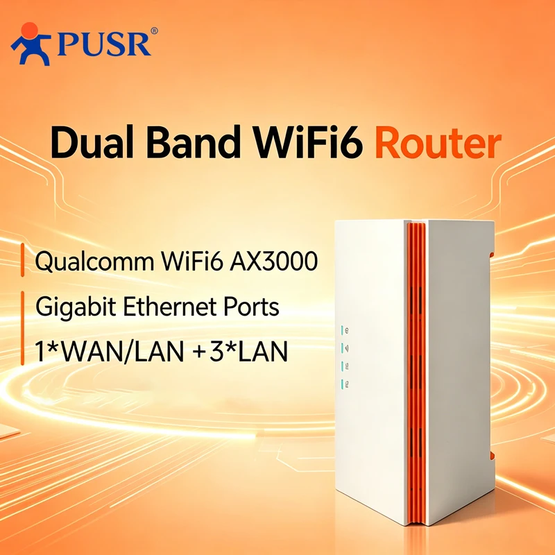 Routeur WiFi6 AX3000 double bande PUSR Global, 4 ports Ethernet Gigabit, 1 WAN, 3 LAN, QoS et VPN, routeur sans fil commercial/domestique U200C