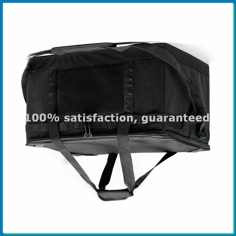 Sac de pique-nique, organisateur de camping en plein air, sac de grande capacité pour la plage, le pique-nique, les voyages en voiture, les activités familiales, noir-A51M