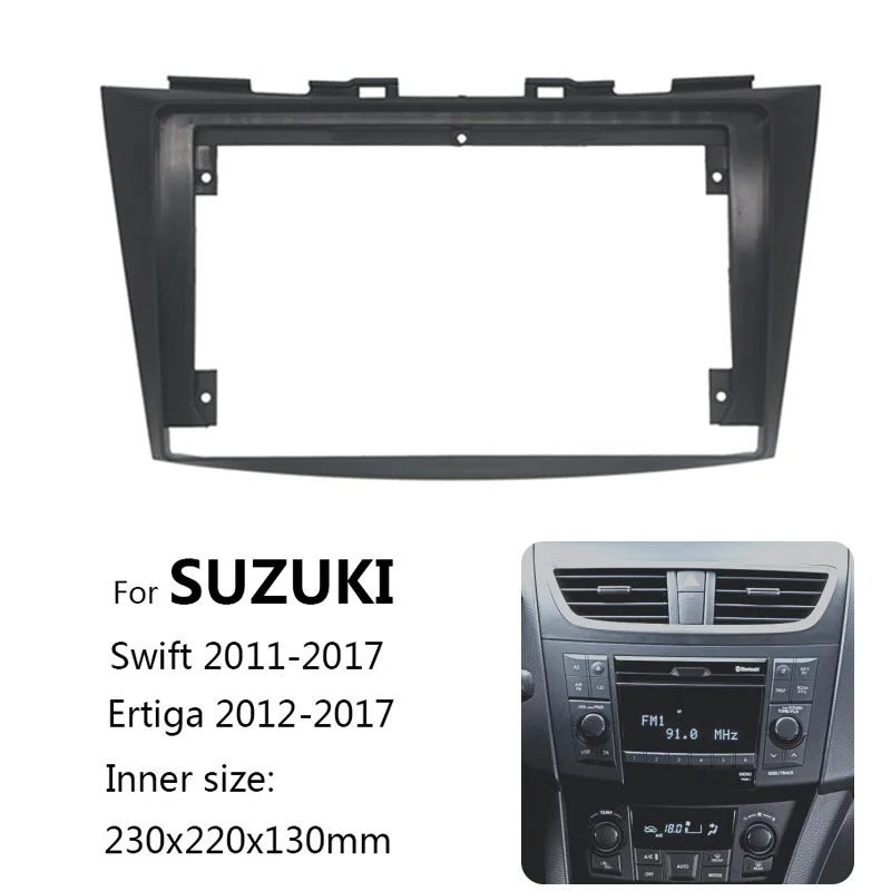 9-Zoll-Autoradio-Einbaurahmen für Suzuki Swift 2010-2017 FZ NZ Armaturenbrett-Kit Blende Frontplatte Kabeladapter Image