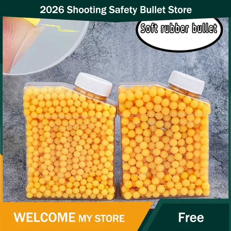 BB Bomb22 6mm Gelbe Weiche Gummi-BB-Kugeln Ungiftige Sichere Spielzeugpistole Outdoor-Schießspiel Zubehör Image