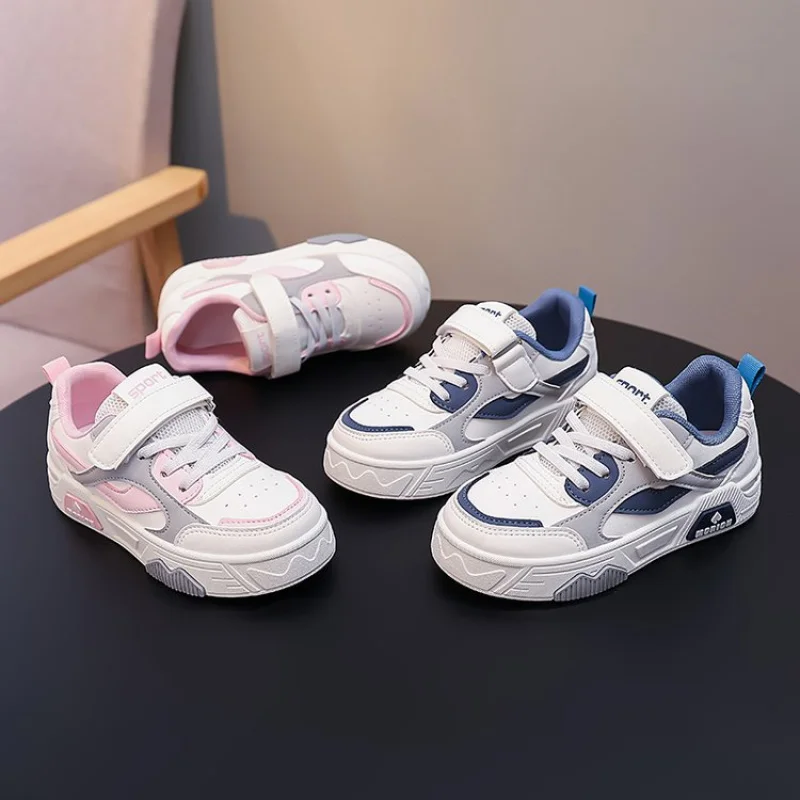 Tenis Turnschuhe Kinder Frühling/Herbst Neue Jungen Mädchen Sport Schuhe Casual Bord Schuhe Leder Weiche Sohlen Kinder Kleine weiße Schuhe