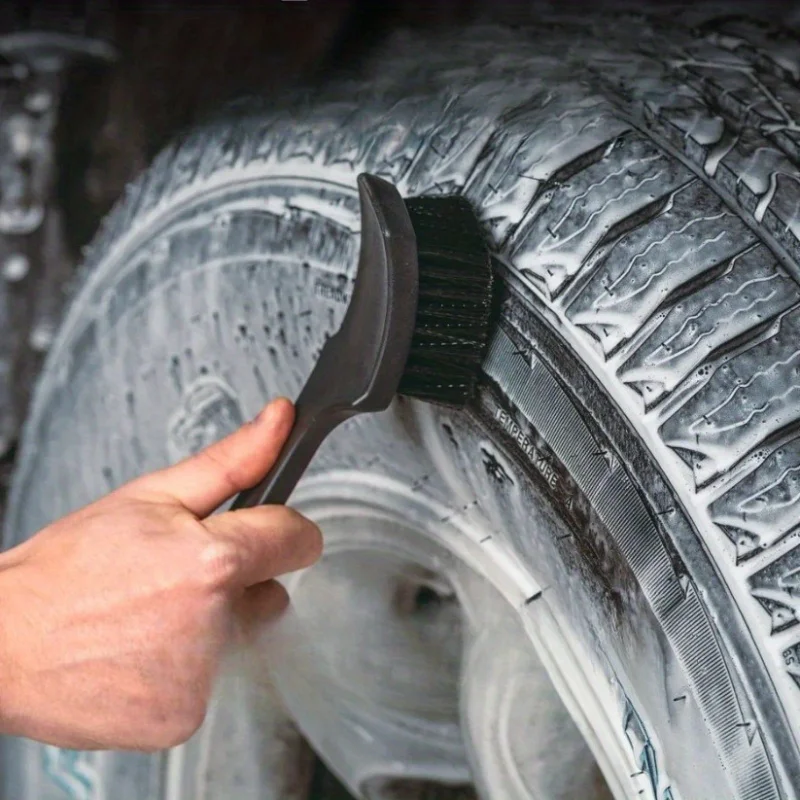 Reifenreinigungsbürste Auto-Reifen-Felgenreinigungsbürste Detailing-Bürsten PP-Material Waschtuch Reinigungswerkzeuge Image