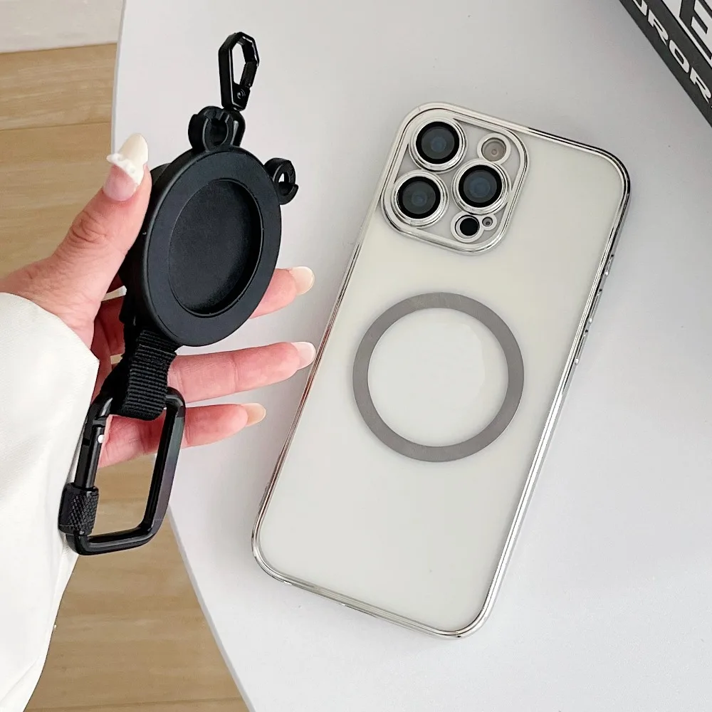 Magnetische Handyhalterung mit Karabinerhaken für Magsafe iPhone 17 16 15 14 13 12 Pro Max Magnetische Hülle Image