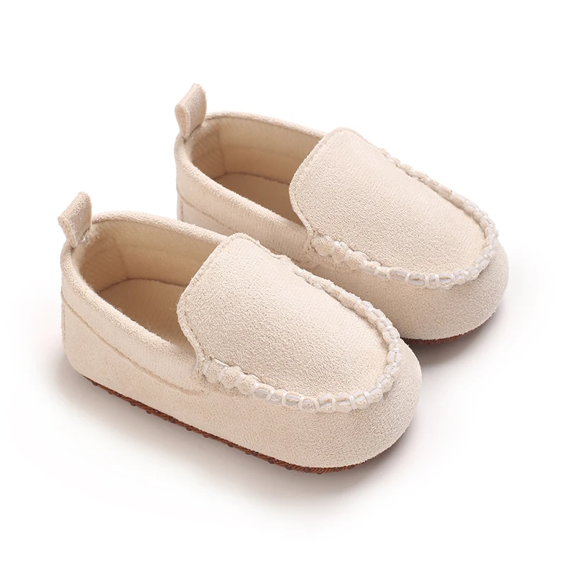 Frühlings-Kinderschuhe aus Wildleder, Minimalistisch und Trendy, Unisex für Jungen und Mädchen, Vielseitige Rutschfeste Einfarbige Kinderschuhe